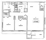 2 Bedroom / 1 Bath